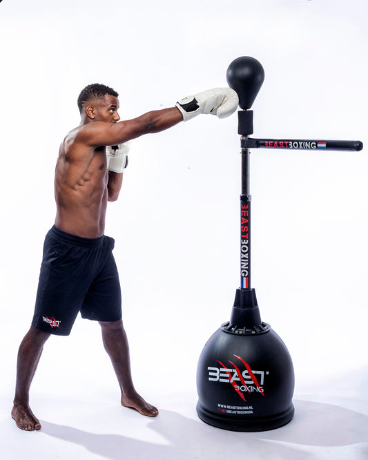 Beast Boxing Boksbal met Ontwijkstang voor Verbeterde Training